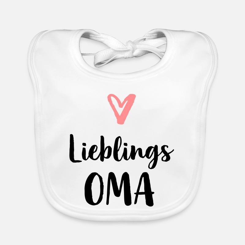 Lieblings Oma Herz Geschenk Muttertag Geburtstag Baby Bio-Lätzchen