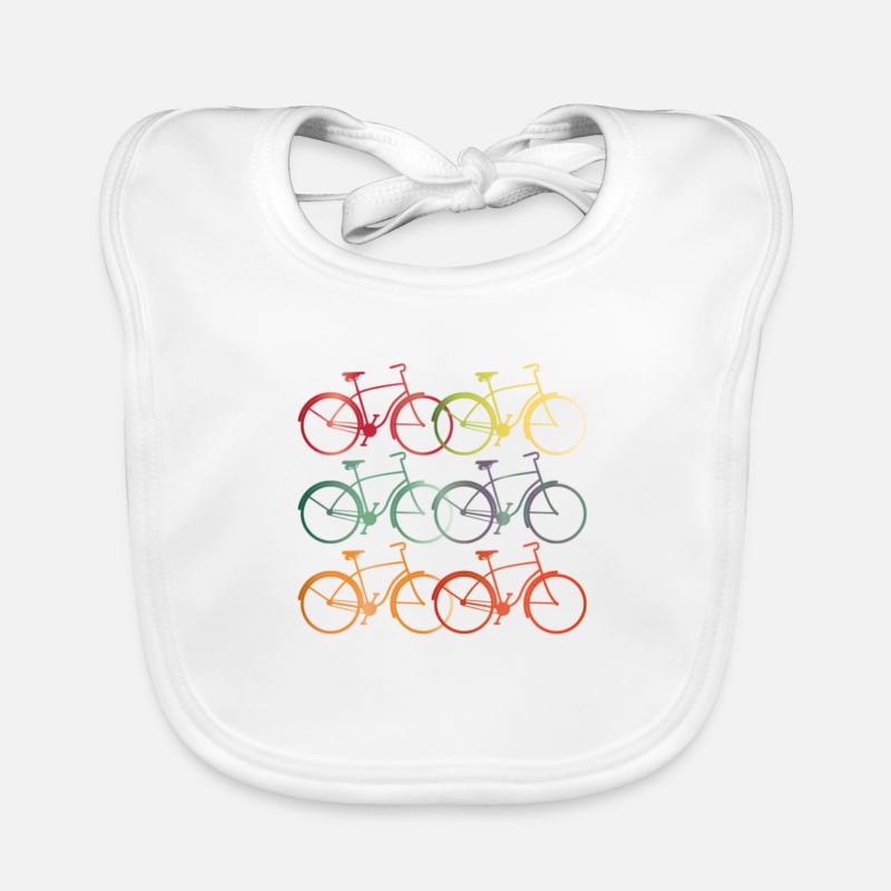 bikes - Baby Bio-Lätzchen - Weiß
