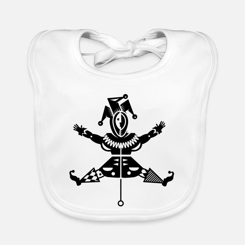 Jumping jack avec chapeau de bouffon Bavoir bio Bébé
