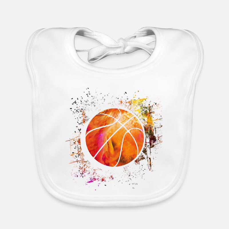 Basketball - basketteur - basketteur Bavoir bio Bébé