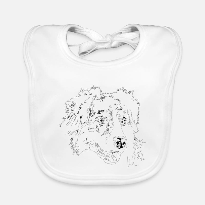 Australian Shepherd Baby Bio-Lätzchen