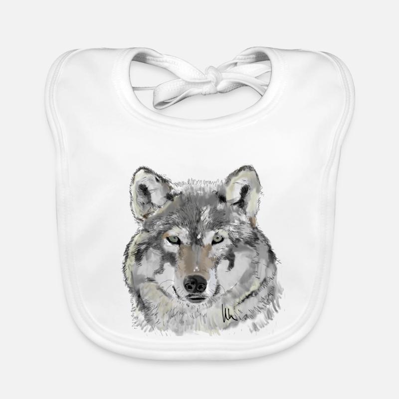 Wolf Organic Baby Bibs