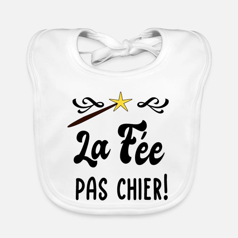 La fée pas chier! Bavoir bio Bébé