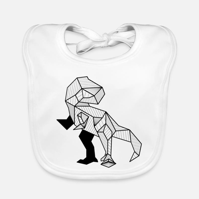 Trex - Bavoir bio Bébé - blanc