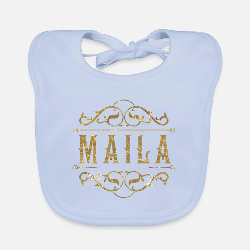 Maila gold Baby Bio-Lätzchen