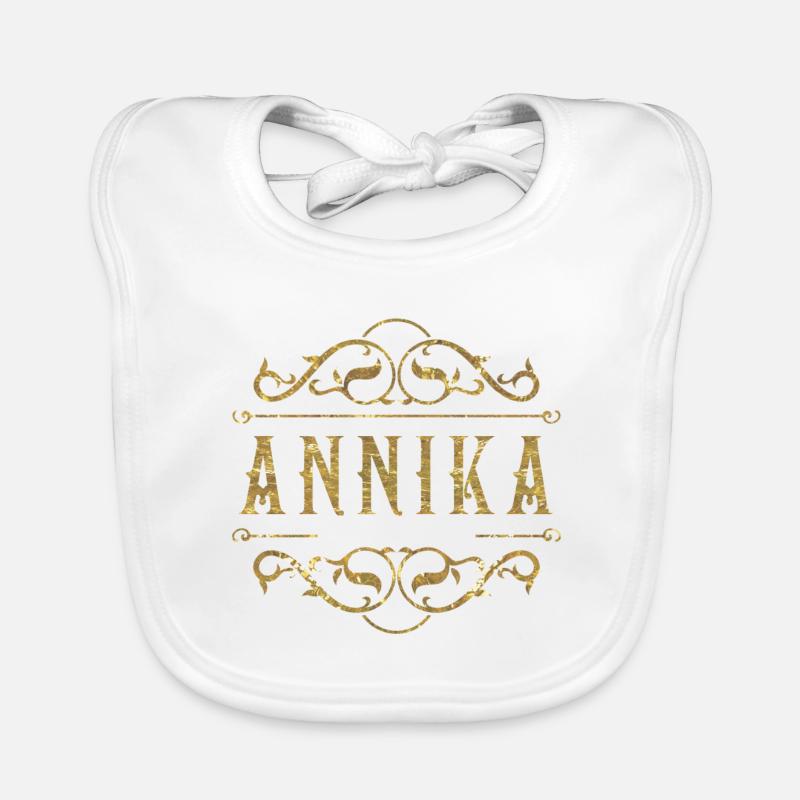 Annika gold Organic Baby Bibs