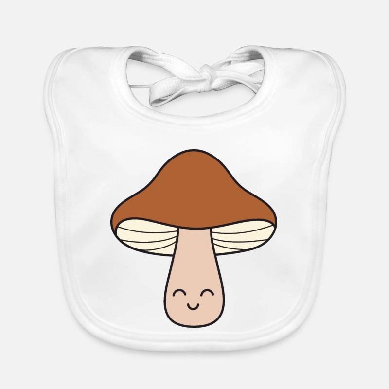 Mushroom Mushrooms Organic Baby Bibs