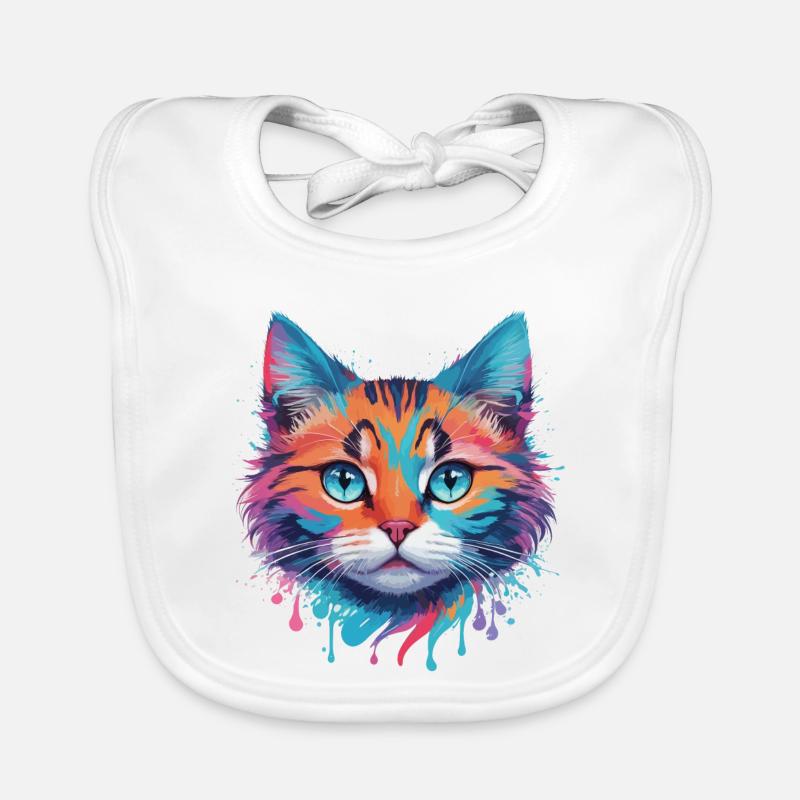 Chat mignon Bavoir bio Bébé