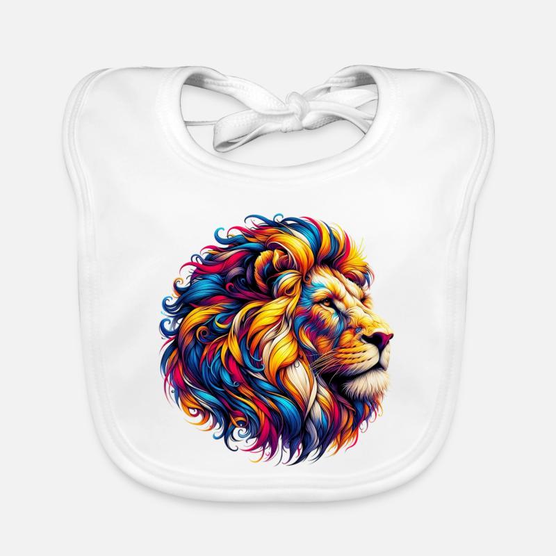 Lion Bavoir bio Bébé