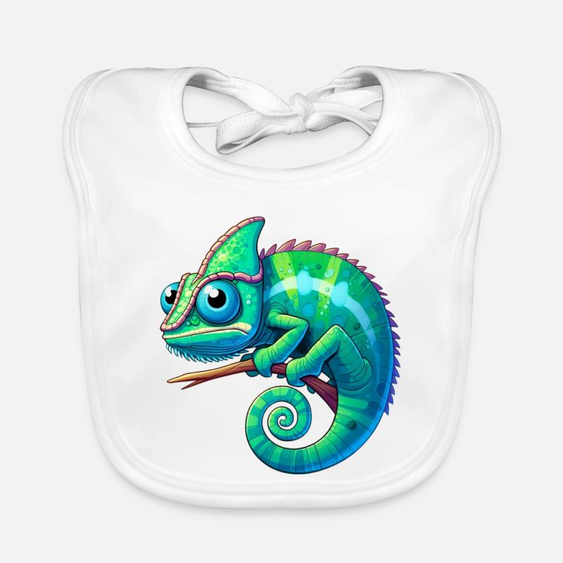 Chamäleon Baby Bio-Lätzchen