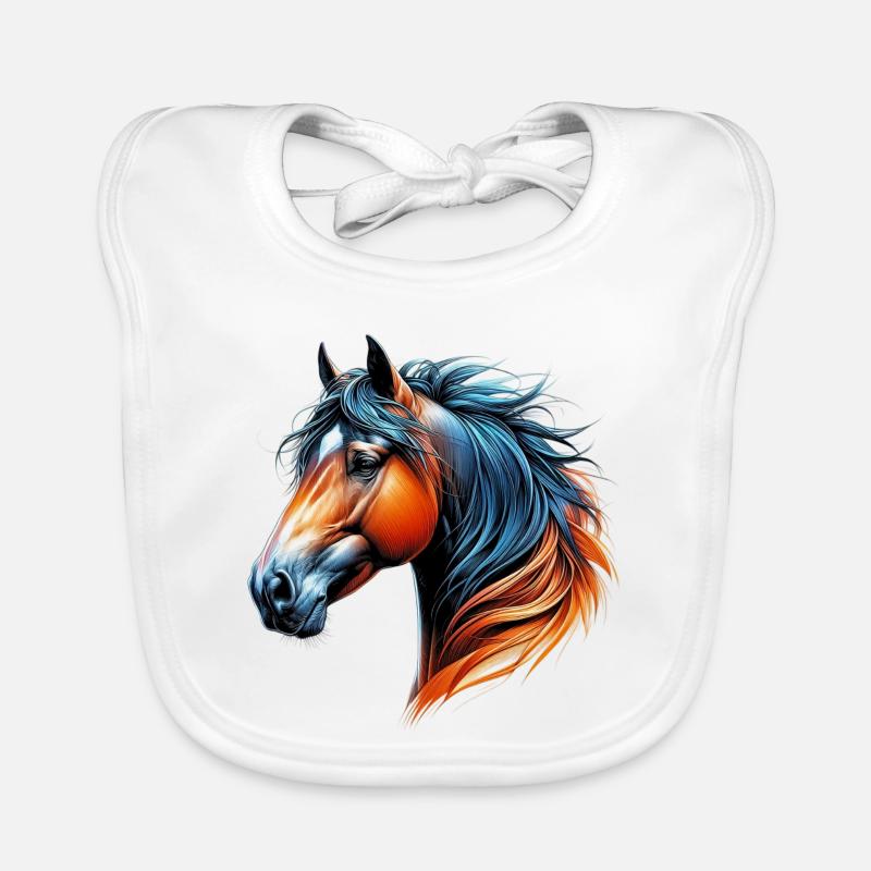 Cheval Bavoir bio Bébé