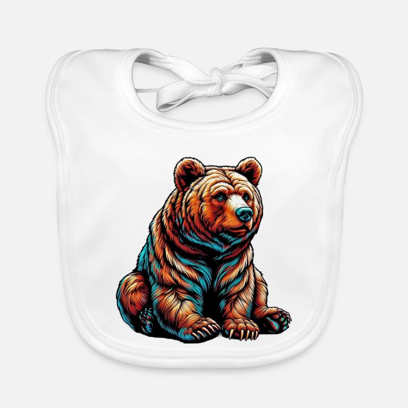 Ours Bavoir bio Bébé