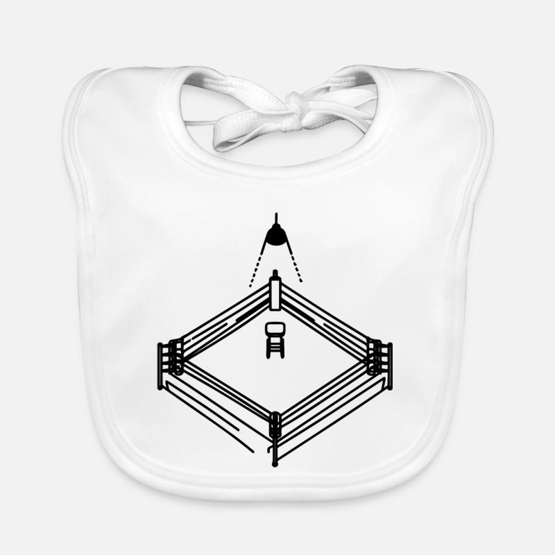 Graphique de ring de boxe Bavoir bio Bébé