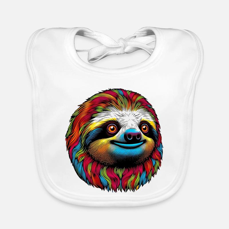 Sloth Organic Baby Bibs