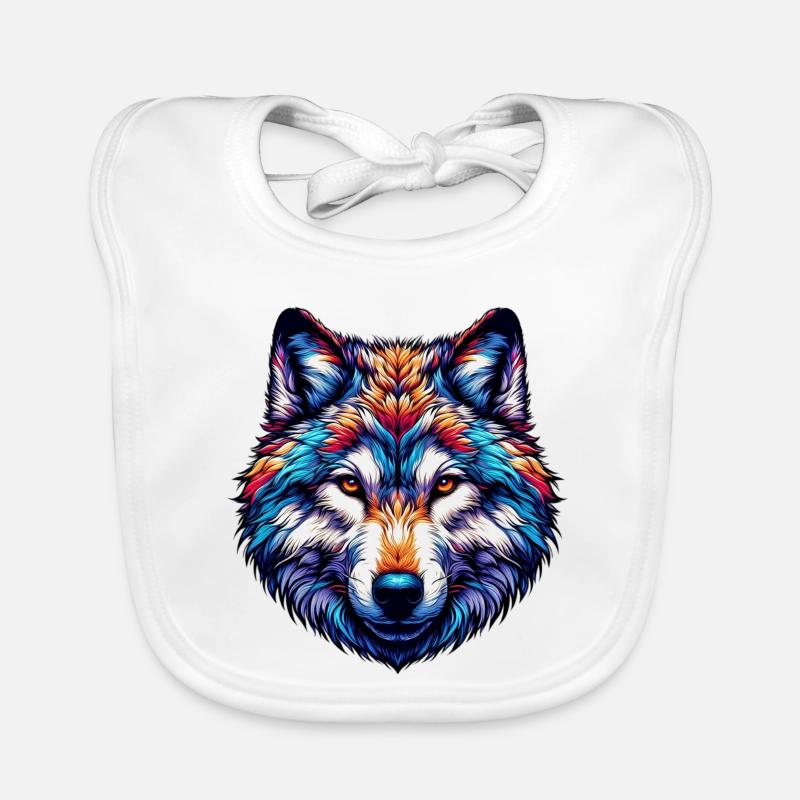 Loup Bavoir bio Bébé