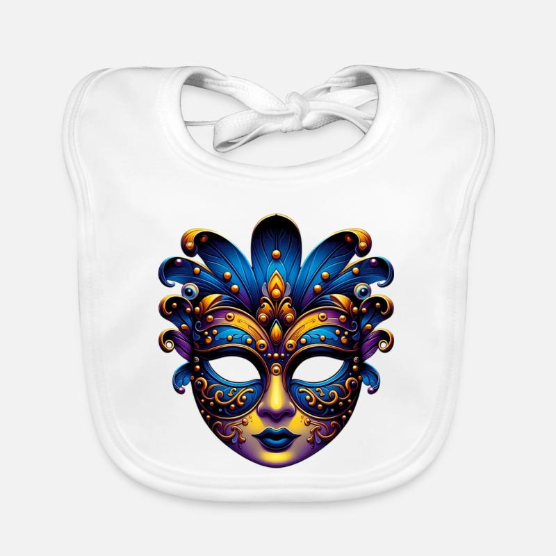 Masque du Carnaval de Venise Bavoir bio Bébé