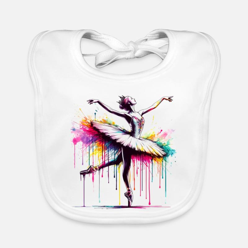 Danseuse de ballet avec tutu Bavoir bio Bébé