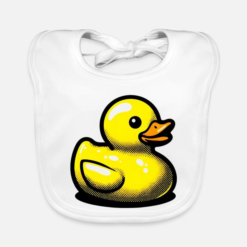 Duckling Duck Duck Duck Organic Baby Bibs