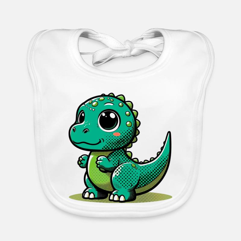 Dinosaure Bavoir bio Bébé