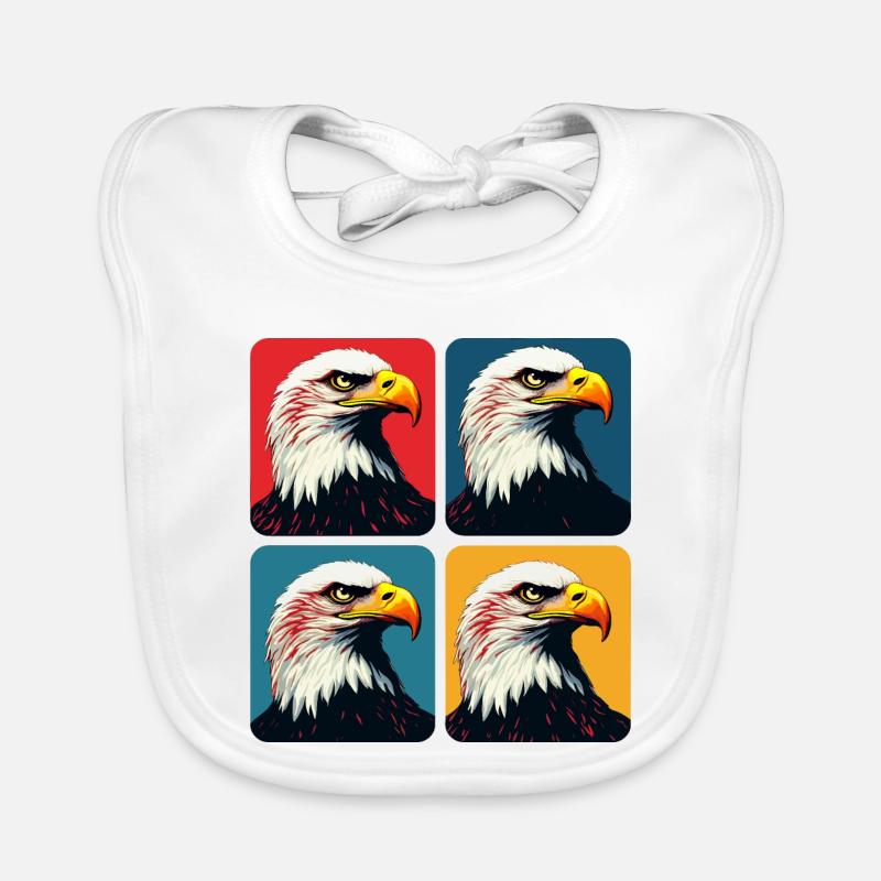 Bald eagle Organic Baby Bibs