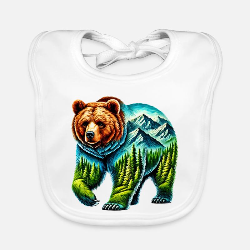 Bear Organic Baby Bibs