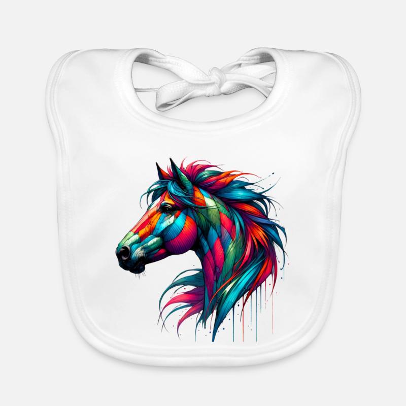 Cheval Bavoir bio Bébé
