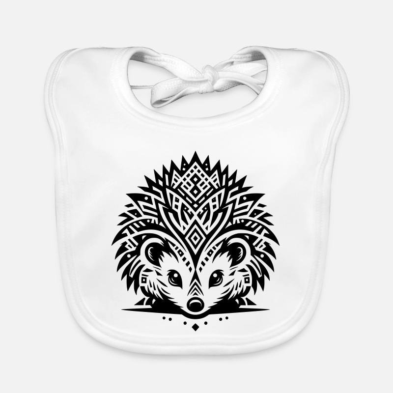 Hérisson tribal Bavoir bio Bébé