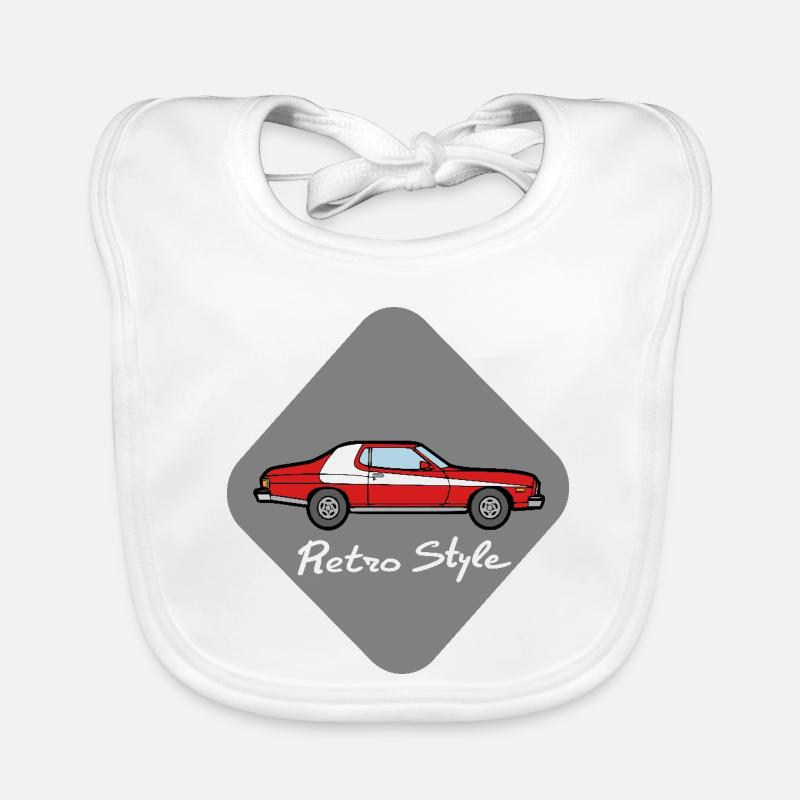 Retro style Organic Baby Bibs