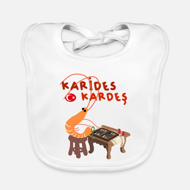 La crevette Turque Karides Kardes Bavoir bio Bébé