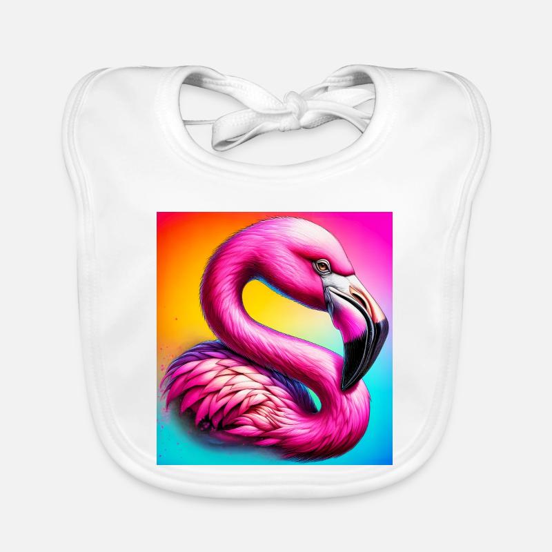 Flamingo Baby Bio-Lätzchen