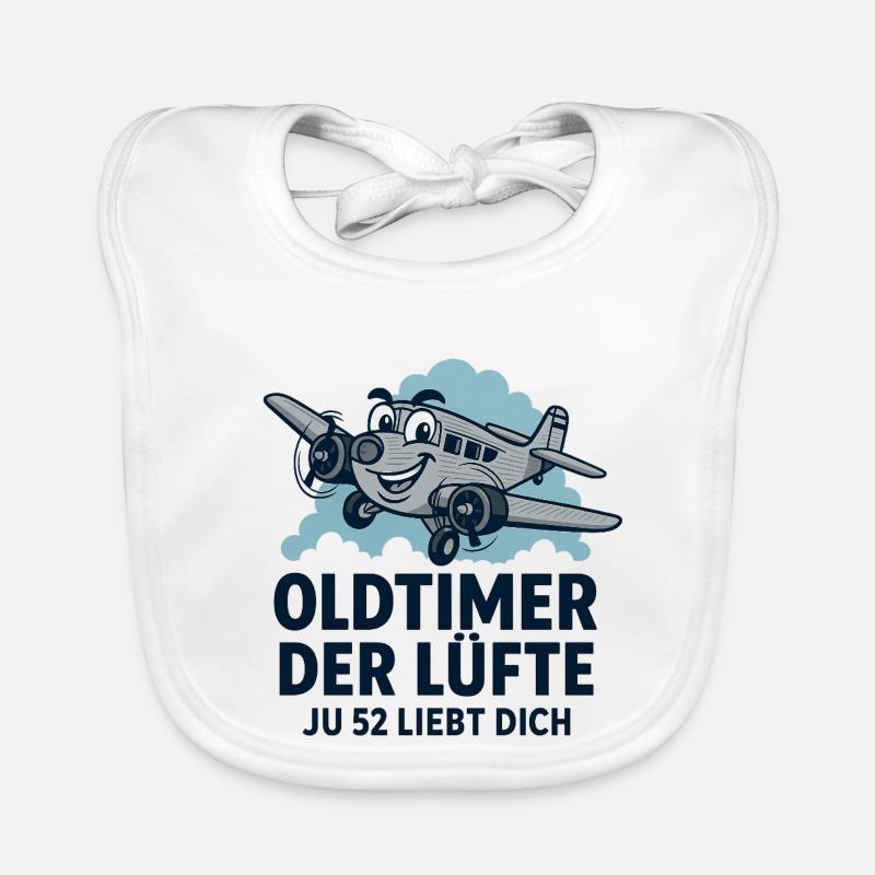 Oldtimer des cieux Ju52 Bavoir bio Bébé