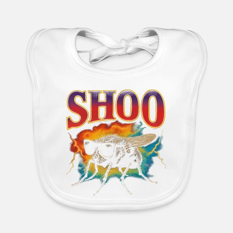 Shoo Fly Funny Hate Flies Shoo Fly Organic Baby Bibs