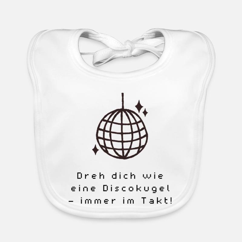 Disco_Kugel Baby Bio-Lätzchen