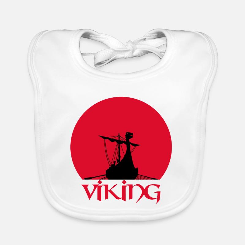 Wikinger-Langschiff Baby Bio-Lätzchen