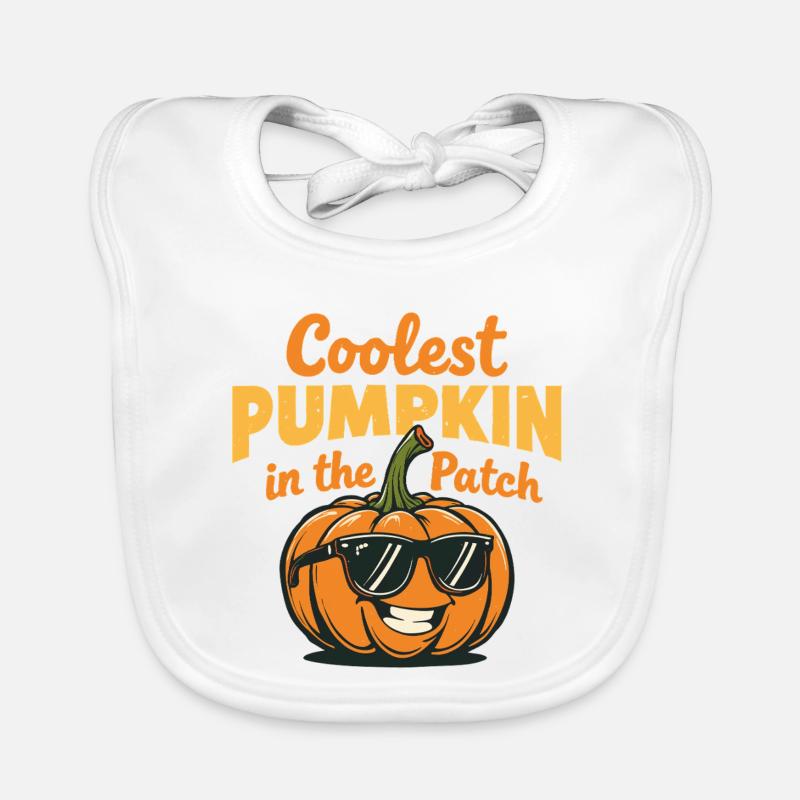 Der coolste Kürbis im Patch Baby Bio-Lätzchen