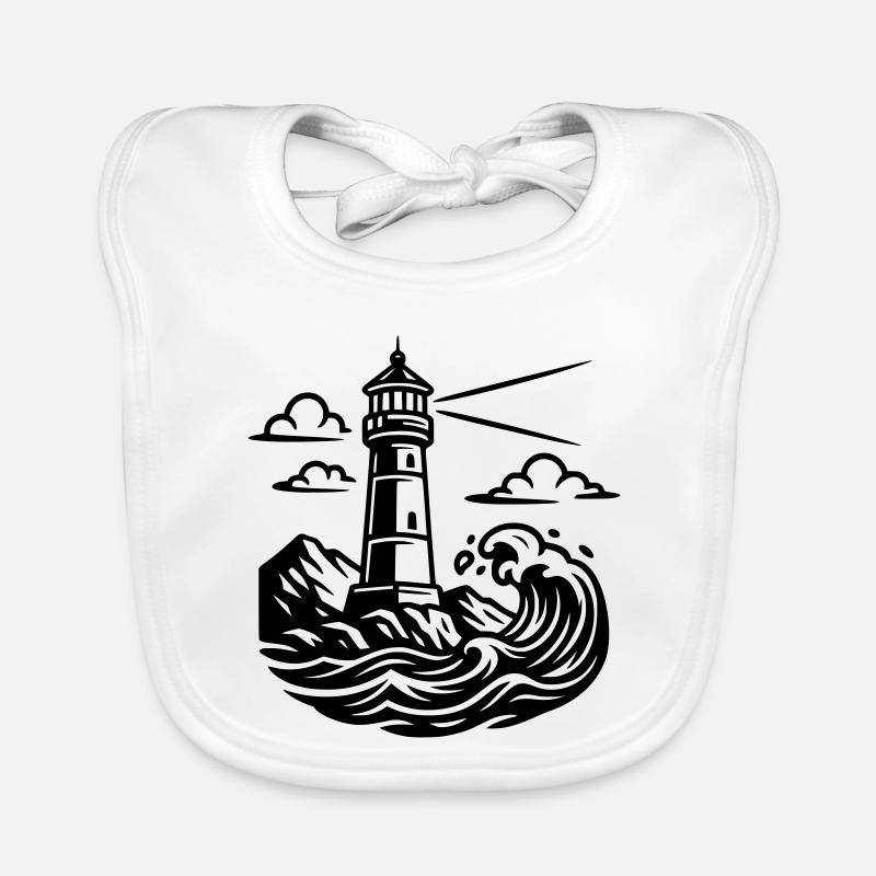 lighthouse Organic Baby Bibs
