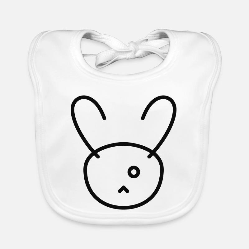 Minimal Bunny Organic Baby Bibs
