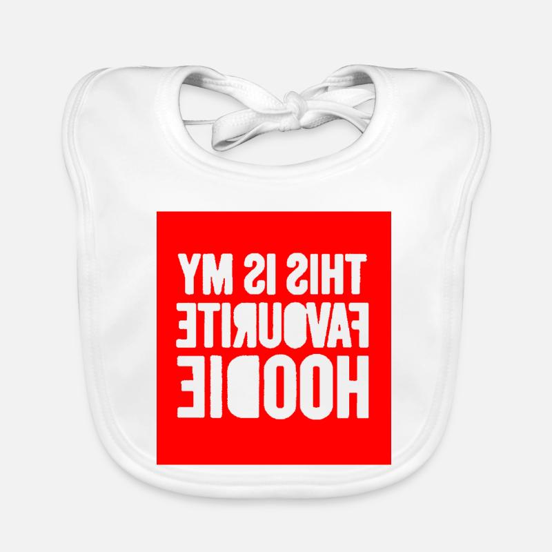 Ma citation préférée sur le sweat à capuche - Bavoir bio Bébé - blanc