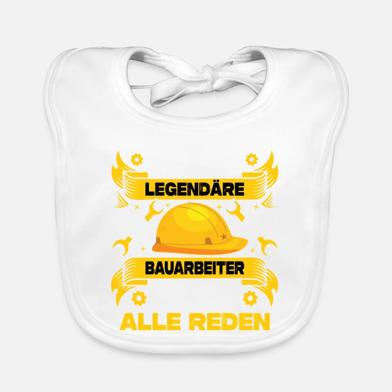 Construction Manager Gifts Construction Workers Road Construction Organic Baby Bibs