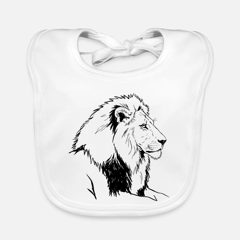 Lion Organic Baby Bibs
