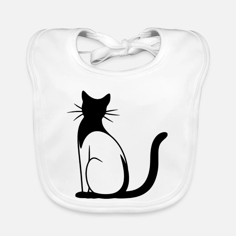 Dessin de chat Bavoir bio Bébé