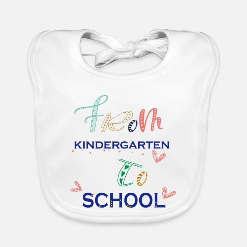 Kindergarten  - Baby Bio-Lätzchen - Weiß