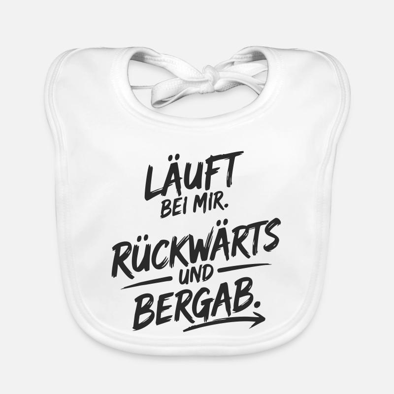 Runs for me – backwards & downhill Organic Baby Bibs