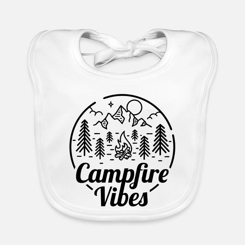 Ambiance de feu de camp Bavoir bio Bébé