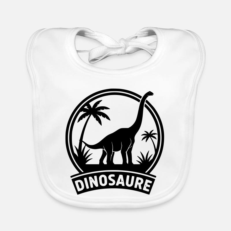 Dinosaurier 4 Baby Bio-Lätzchen
