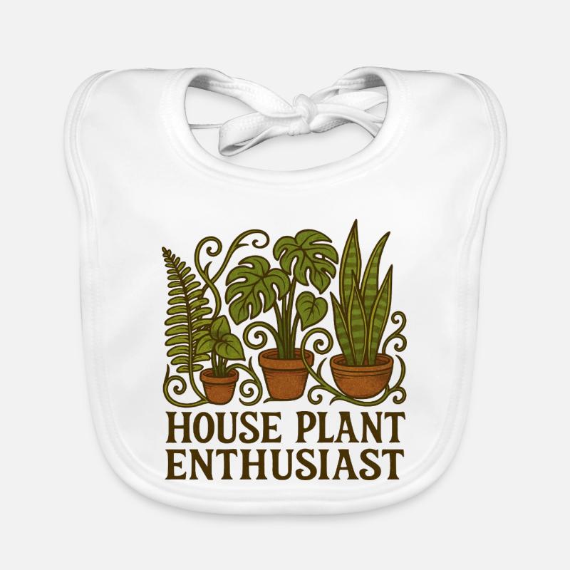 Passionné de plantes d’intérieur Bavoir bio Bébé