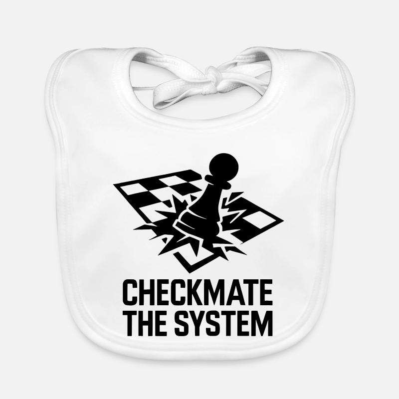 Checkmate to the Rebel Strategist Design System Organic Baby Bibs