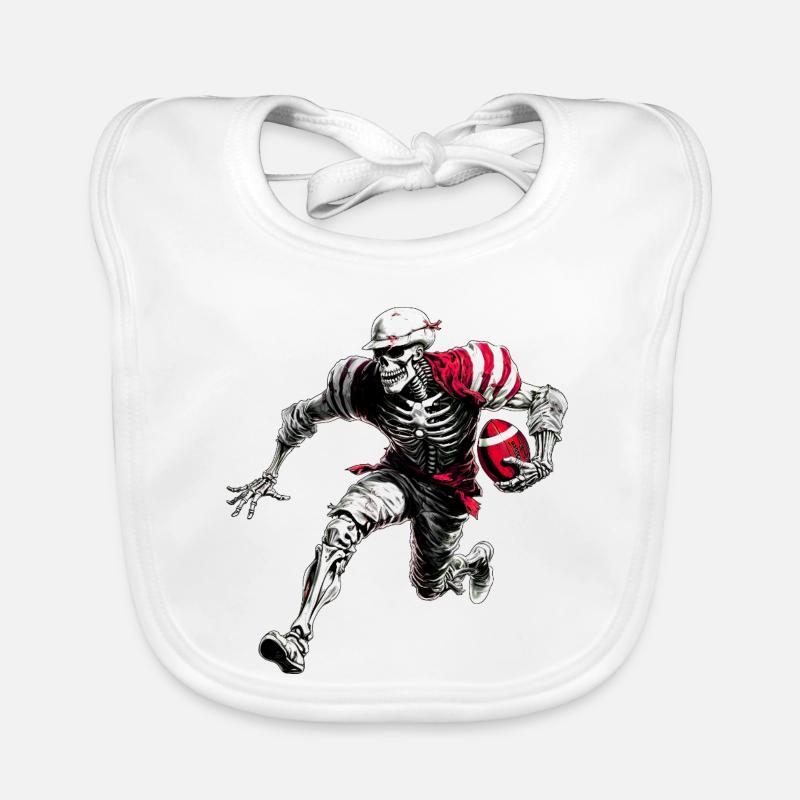 Joueurs de rugby Skeletons Bavoir bio Bébé