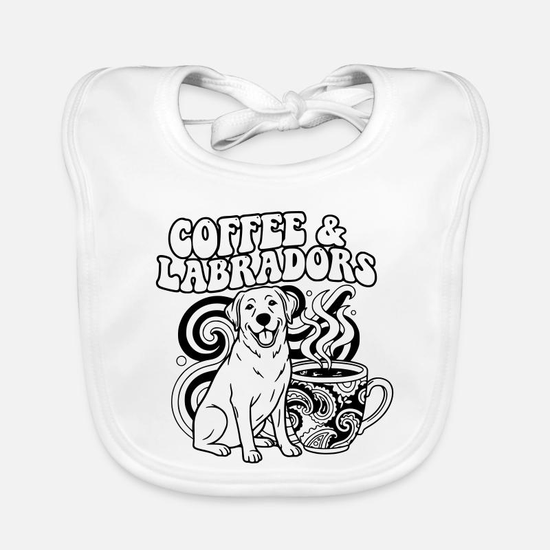 Aperçu du chien de Coffee Labrador Bavoir bio Bébé