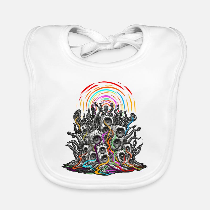 Psychedelischer Sprecher Baby Bio-Lätzchen